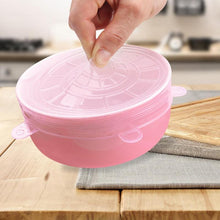 Load image into Gallery viewer, 6 Pcs/Set Reusable Silicone Food Wrap Stretch Vacuum Seal Cover Saran Wrap Kitchen Organization Food Fresh Keeping Sealed lids