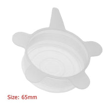 Load image into Gallery viewer, 6 Pcs/Set Reusable Silicone Food Wrap Stretch Vacuum Seal Cover Saran Wrap Kitchen Organization Food Fresh Keeping Sealed lids
