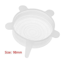 Load image into Gallery viewer, 6 Pcs/Set Reusable Silicone Food Wrap Stretch Vacuum Seal Cover Saran Wrap Kitchen Organization Food Fresh Keeping Sealed lids