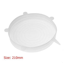 Load image into Gallery viewer, 6 Pcs/Set Reusable Silicone Food Wrap Stretch Vacuum Seal Cover Saran Wrap Kitchen Organization Food Fresh Keeping Sealed lids