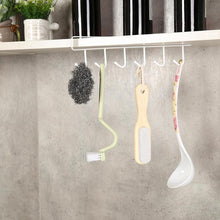 Load image into Gallery viewer, 6 Hooks Cup Holder Hang Kitchen Storage Rack Hanging Shelf Hanger Bathroom Home Organizer Holder Hook