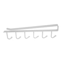 Load image into Gallery viewer, 6 Hooks Cup Holder Hang Kitchen Storage Rack Hanging Shelf Hanger Bathroom Home Organizer Holder Hook