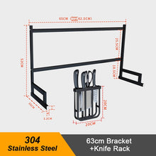 Load image into Gallery viewer, Kitchen stainless steel sink drain rack kitchen shelf DIY dishes cutlery dry drain rack 2 layer storage rack pantry organizer