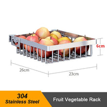 Load image into Gallery viewer, Kitchen stainless steel sink drain rack kitchen shelf DIY dishes cutlery dry drain rack 2 layer storage rack pantry organizer