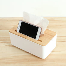 Load image into Gallery viewer, RSCHEF  Home Kitchen  Wooden  Plastic Tissue Box  Solid Wood Napkin Holder Case Simple  Stylish