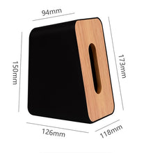 Load image into Gallery viewer, RSCHEF  Home Kitchen  Wooden  Plastic Tissue Box  Solid Wood Napkin Holder Case Simple  Stylish